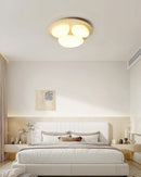 Travertine Glaze Round Ceiling Lamp