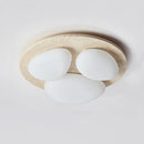Travertine Glaze Round Ceiling Lamp