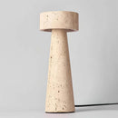 Travertine Kiwa Conical Table Lamp