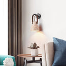 Travertine Lanta Arc Stone Wall Sconce