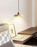 Travertine Piedra Wood Pendant Light