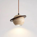 Travertine Planet Pendant Light