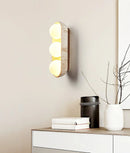 Travertine Solstice Trio Wall Sconce