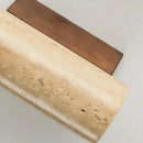 Travertine Square Round Column Wall Lamp