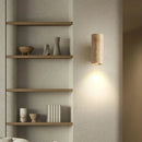 Travertine Square Round Column Wall Lamp