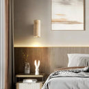 Travertine Square Round Column Wall Lamp