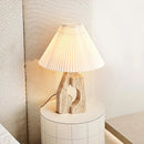 Travertine Stone Pillar Table Lamp