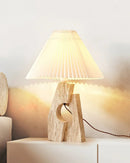 Travertine Stone Pillar Table Lamp