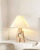 Travertine Stone Pillar Table Lamp