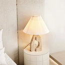 Travertine Stone Pillar Table Lamp