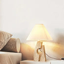 Travertine Stone Pillar Table Lamp