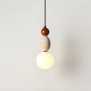 Travertine Trio Orb Pendant Lamp