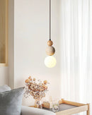 Travertine Trio Orb Pendant Lamp