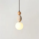 Travertine Trio Orb Pendant Lamp