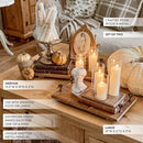 Rustic Wood and Metal Trays, Set of Two by Decor Steals