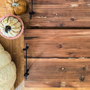 Rustic Wood and Metal Trays, Set of Two by Decor Steals