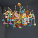 Tree Branch Glass Color Chandelier