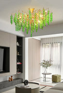 Tree Branch Glass Grape Chandelier
