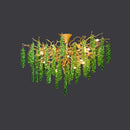 Tree Branch Glass Grape Chandelier