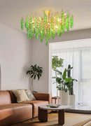 Tree Branch Glass Grape Chandelier