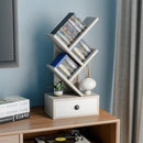 5-Tier Floor Standing Tree Bookcase with Drawer by LJGDeals