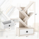 5-Tier Floor Standing Tree Bookcase with Drawer by LJGDeals