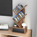 5-Tier Floor Standing Tree Bookcase with Drawer by LJGDeals