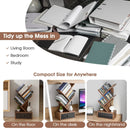 5-Tier Floor Standing Tree Bookcase with Drawer by LJGDeals
