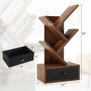 5-Tier Floor Standing Tree Bookcase with Drawer by LJGDeals