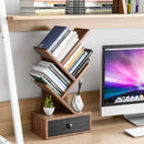 5-Tier Floor Standing Tree Bookcase with Drawer by LJGDeals