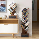 5-Tier Floor Standing Tree Bookcase with Drawer by LJGDeals