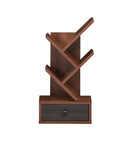 5-Tier Floor Standing Tree Bookcase with Drawer by LJGDeals