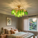 Tree Branch Glass Grape Chandelier