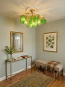 Tree Branch Glass Grape Chandelier