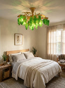 Tree Branch Glass Grape Chandelier