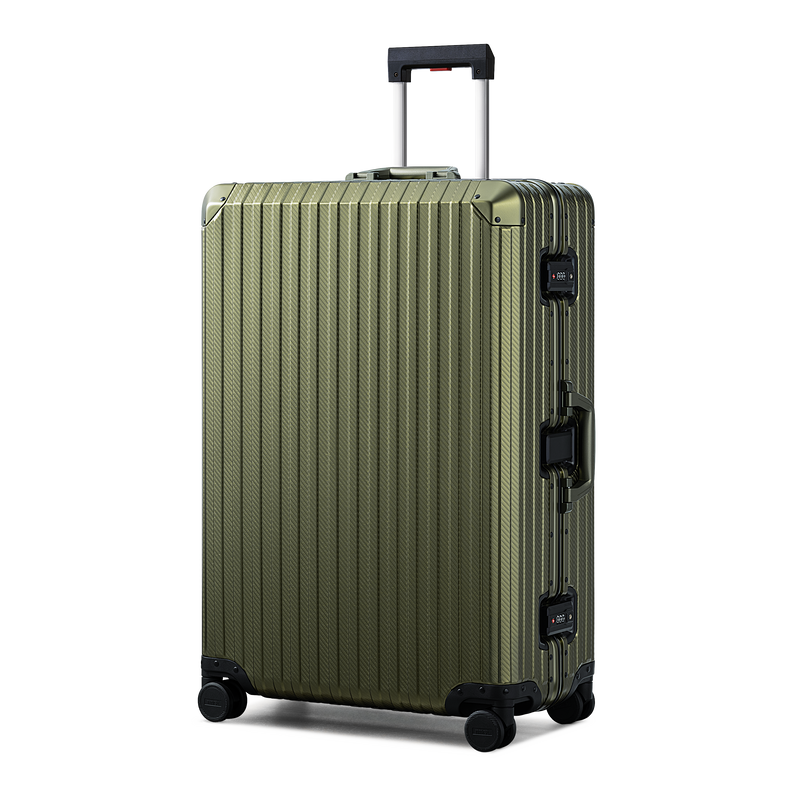 TREVA Aluminum Suitcase Army Green