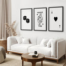 Trendy Playing Card Wall Art Set of 3 Prints by Wall Art Set
