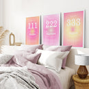 Colourful Gradient Aura Angel Wall Decor by Wall Art Set