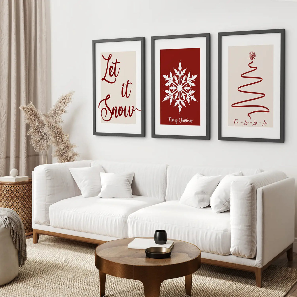 Merry Christmas Minimalist Holiday Decor Poster, photo 5 of 9