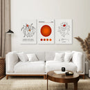Abstract Picasso Wall Art Set of 3 Poster by Wall Art Set