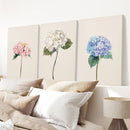 Minimalist Botanical Hydrangea Art Poster Decor by Wall Art Set