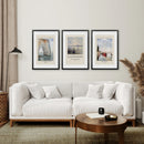 Claude Monet Art Set of 3 Beach Posters Decor by Wall Art Set