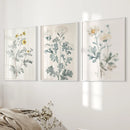 Meadow Flower Watercolor Wall Art Poster Set by Wall Art Set
