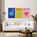 Trendy Maximalist Room Decor Set of 3 Prints. Travel Theme by Wall Art Set