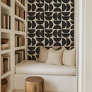 Modern Black & White Geometric Wallpaper