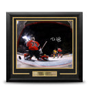 Trent Frederic First NHL Goal Boston Bruins Autographed 11" x 14" Framed Hockey Photo by Dynasty Sports & Framing