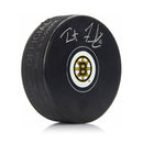 Trent Frederic Boston Bruins Autographed Hockey Puck by Dynasty Sports & Framing