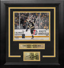 Trent Frederic Goal Celebration Boston Bruins 11" x 14" Framed Hockey Photo with Engraved Autograph by Dynasty Sports & Framing