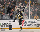 Trent Frederic Goal Celebration Boston Bruins 16" x 20" Hockey Photo by Dynasty Sports & Framing