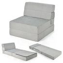Tri-Fold Folding Chair Convertible Sleeper Bed by DirectDeals
